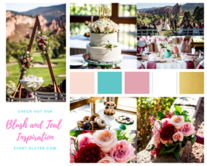 Blush and Teal Wedding Inspiration