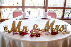 Wedding Sweetheart table decor