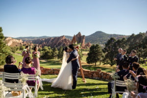 Wedding Ceremony First Kiss