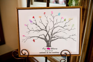 Wedding Guest Book Finger Print Sign