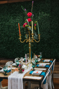 tall candelabra wedding center peice