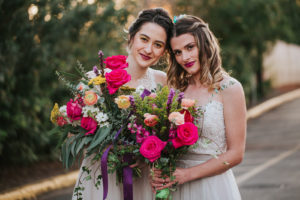lesbian wedding couple