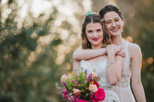 Urban Art Same Sex Wedding Couple