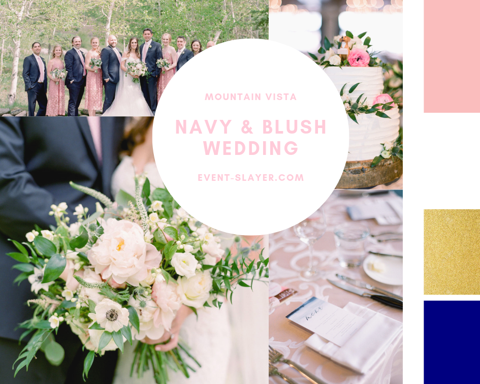 Colorado Navy and Blush Wedding Inspiration